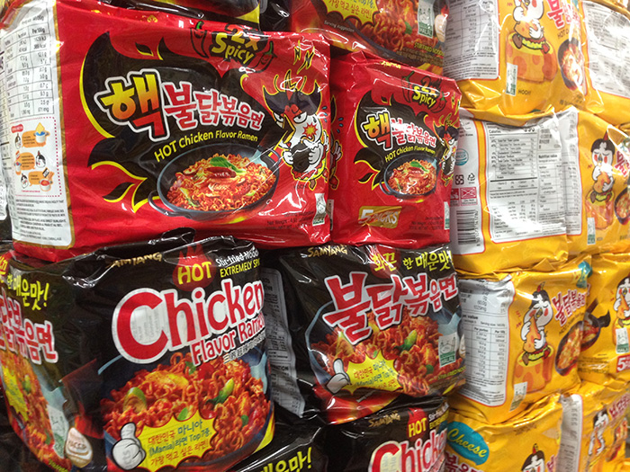 Korean spicy instant noodle