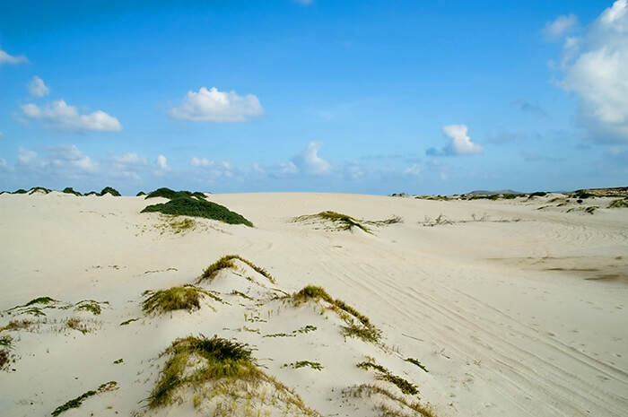 California Sand dunes. Aruba